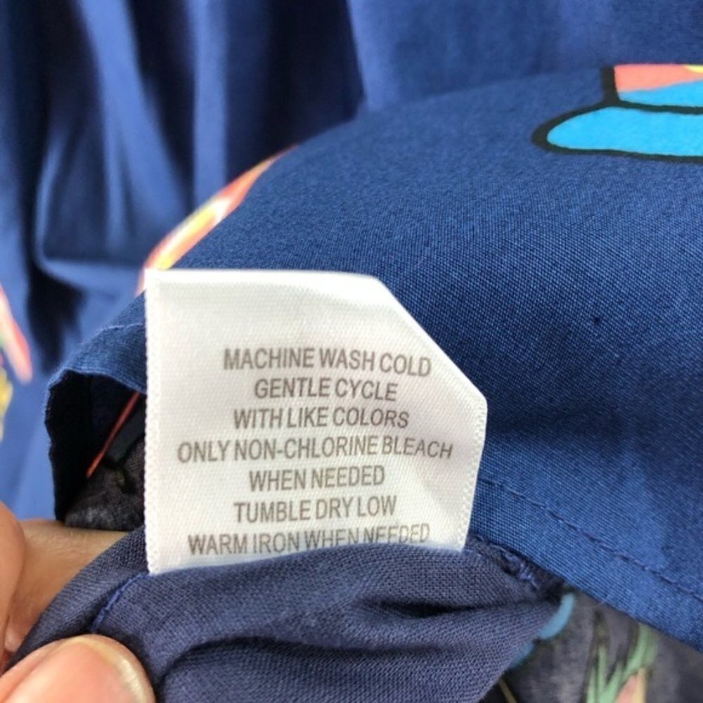 Modcloth Skirt M Margarita Pineapple Novelty Print Blue Casual Vacation Cruise - Picture 12 of 13